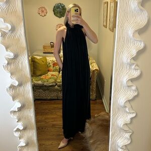 Something Navy Black Maxi Dress